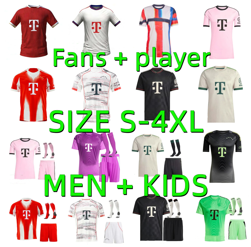 Bayern Munich25 26 27 MUSIALA OLISE KANE Soccer JerseyS GORETZKA mUNIch 2026 2027 Player version GNABRY LUIS DIAZ N.JACKSON MULLER KIMMICH football Shirt Men Kids kit