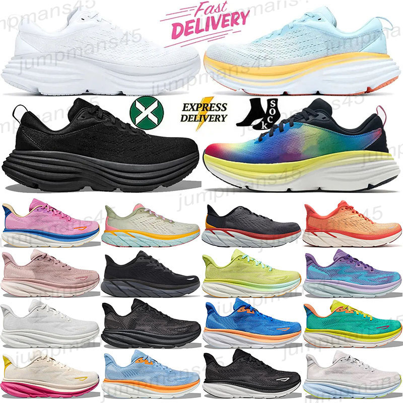 Outdoor Designer Casual Shoes Athletic Running shoes for Men Women Clifton 9 Bondi 8 Sneakers Outdoor Jogging Plate-forme Loafers Chaussures Trainers