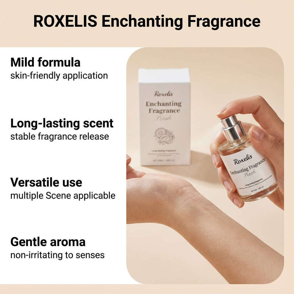 Roxelis Citrus Floral Fragrance - Beautiful Moments Perfume, Natural, Fresh, Romantic, Gentle, Elegant, Convenient for Daily Use