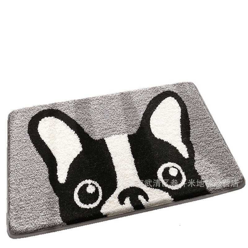 Small Animal Imitation Cashmere Home Living Room Floor Mat Non-Slip Easy Care Entrance Door Mat Non-Slip Water-Absorbent Bathroom Mat S260207