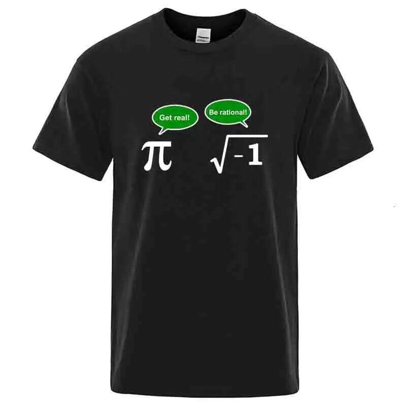 Men's High Quality 100% Cotton Funny Math Design Printed Loose in Summer Casual O-neck T-shirt for Men Tees Male Tops X260209