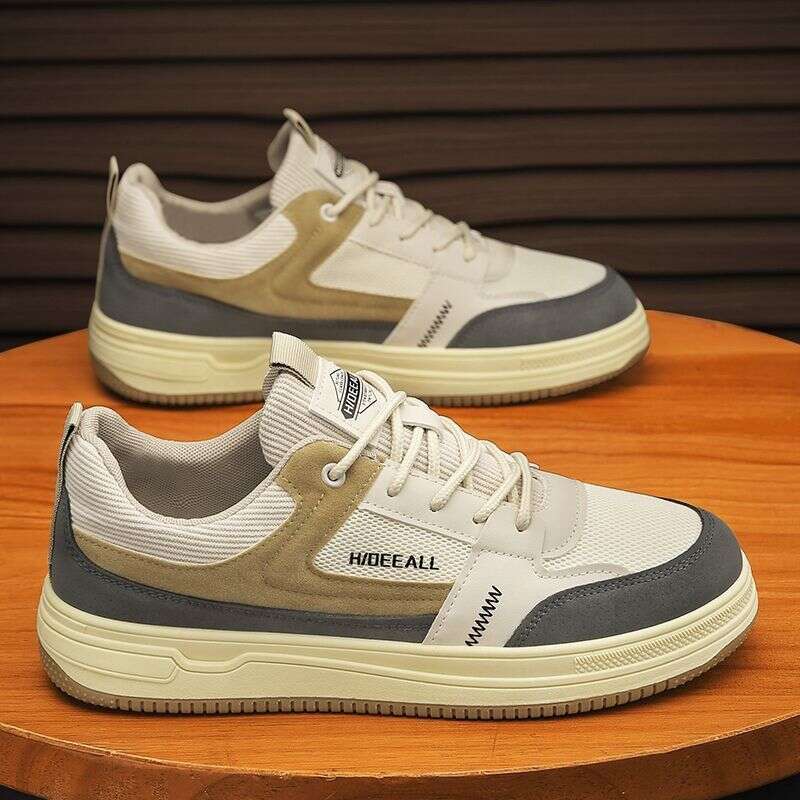 Men's winter 2025 new model, breathable, Hong Kong style, versatile, dirt-resistant mesh shoes, trendy, lightweight, soft-soled sports casual sho