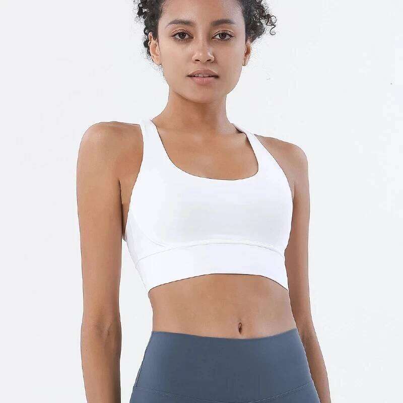 SOISOU Nylon Sexy Top Woman Breathable Underwear Fitness Yoga Sports Bra For Women Gym 30 Colors 26Y0209