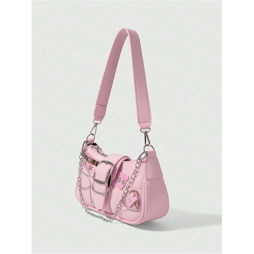 Women S Y K Star Embroidery Shoulder Bag Mini Chain Hobo Handbag Purses