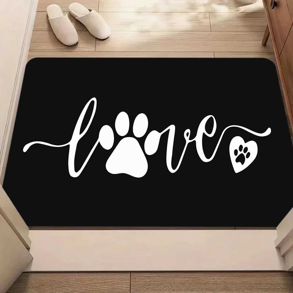 Home Sweet Home Paw Print Doormat Paw Print Doormat Cat Lover Dog Lover Doormat Funny Doormat Housewarming Gift Monogram Doormat S260207