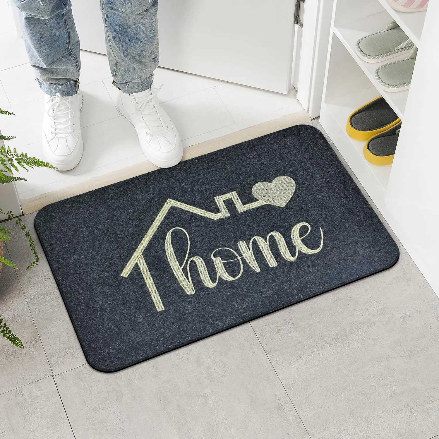 Dust-proof entry pad comfortable non-slip entry carpet dirt-resistant pad indoor entry pad shoe scraper in high-flow areas S260207