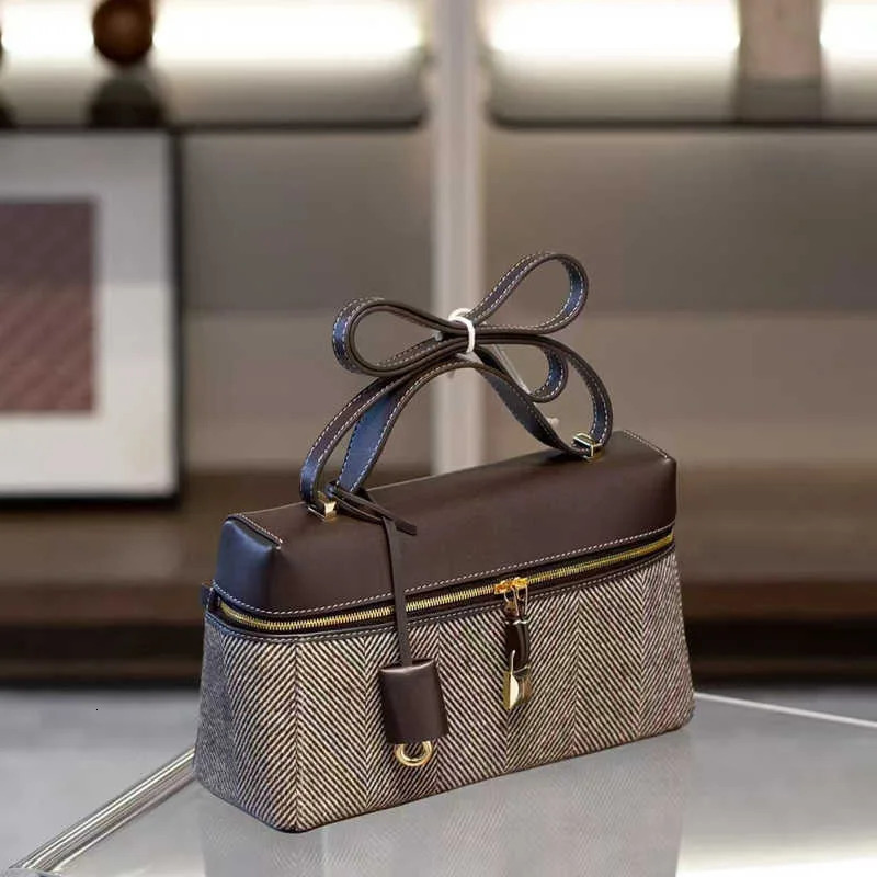 2025 Lunch Box Bag Leather Crossbody for Women Fashion Shoulder Handbag Purse Tote 260208