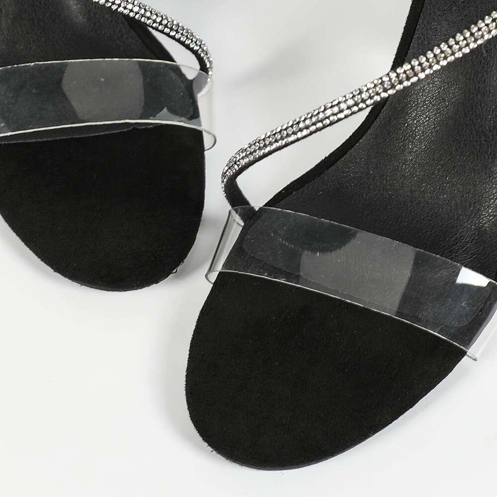 Sexy High End New Women S Sandals With Chunky Heels Fashion Single Strap T R U Fashion Women Shoes MOJIDASHU