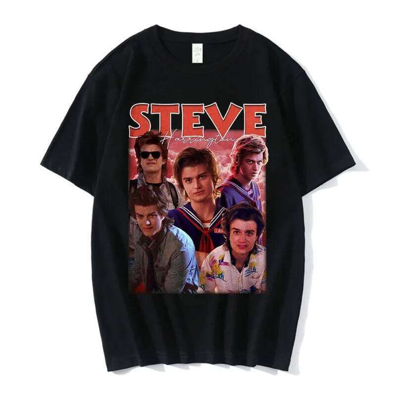 Steve Printed Men's Four Seasons New Style Unisex Casual Fashion T-shirt X260209