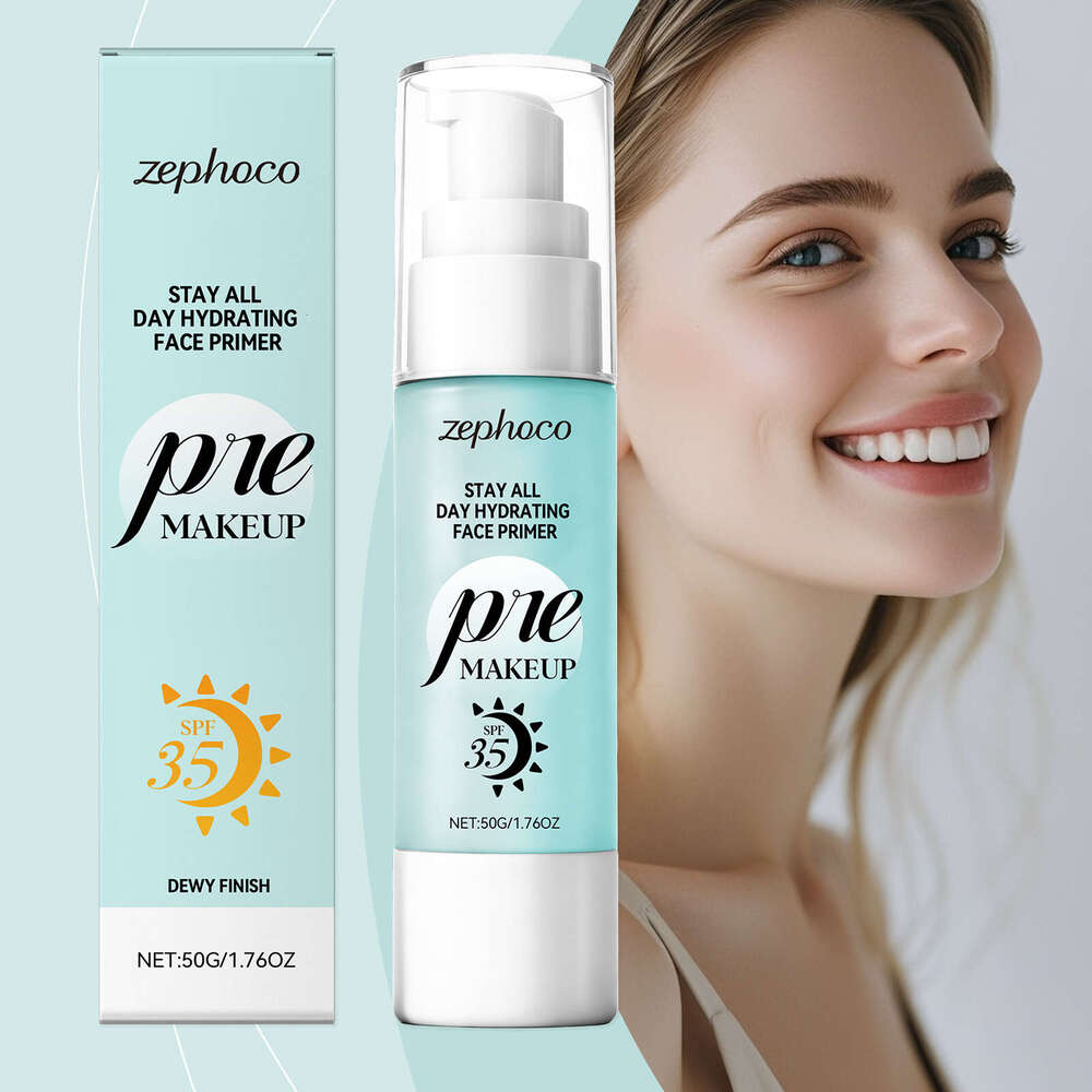 zephoco Protective Makeup Primer Daily Outdoor Facial Skin Protection Refreshing Lightweight Moisturizing Hydrating Lotion