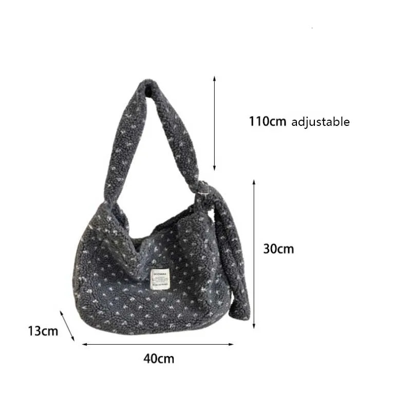 Autumn and Winter Plush Love Crossbody Bag Shopping Large Capacity Single Shoulder Furry Bags Purse 260208