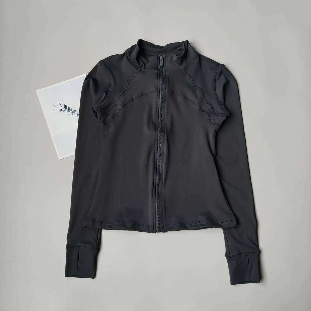 Stand Collar Fitness , Women's Slim Fit Workout Coat, Breathable for Cycling & Pilates Training 26Y0209