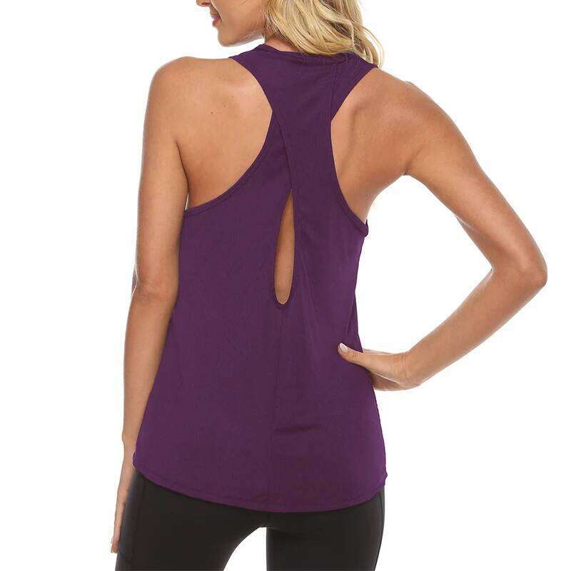 Sleeveless Top Activewear Athletic Vest s Open Yoga Stretch Sexy Blouse Sport Fitness Tank Tops 26Y0209