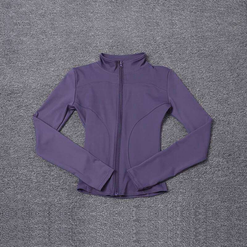 Women Sport Long Sleeve Shirt Workout Coat Gym Training Clothing Yoga Sportswear 26Y0208