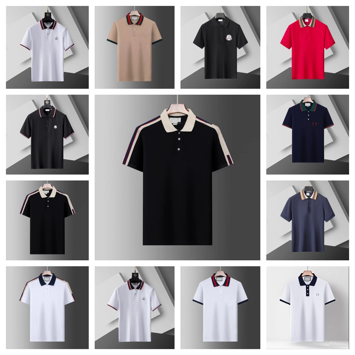 High Quality Fashion Men's Polo Shirt Summer Short sleeve lapel T-shirt Designer Embroidered Alphabet T-shirt Casual Golf Polo Baseball Shirt Asian size M-3XL