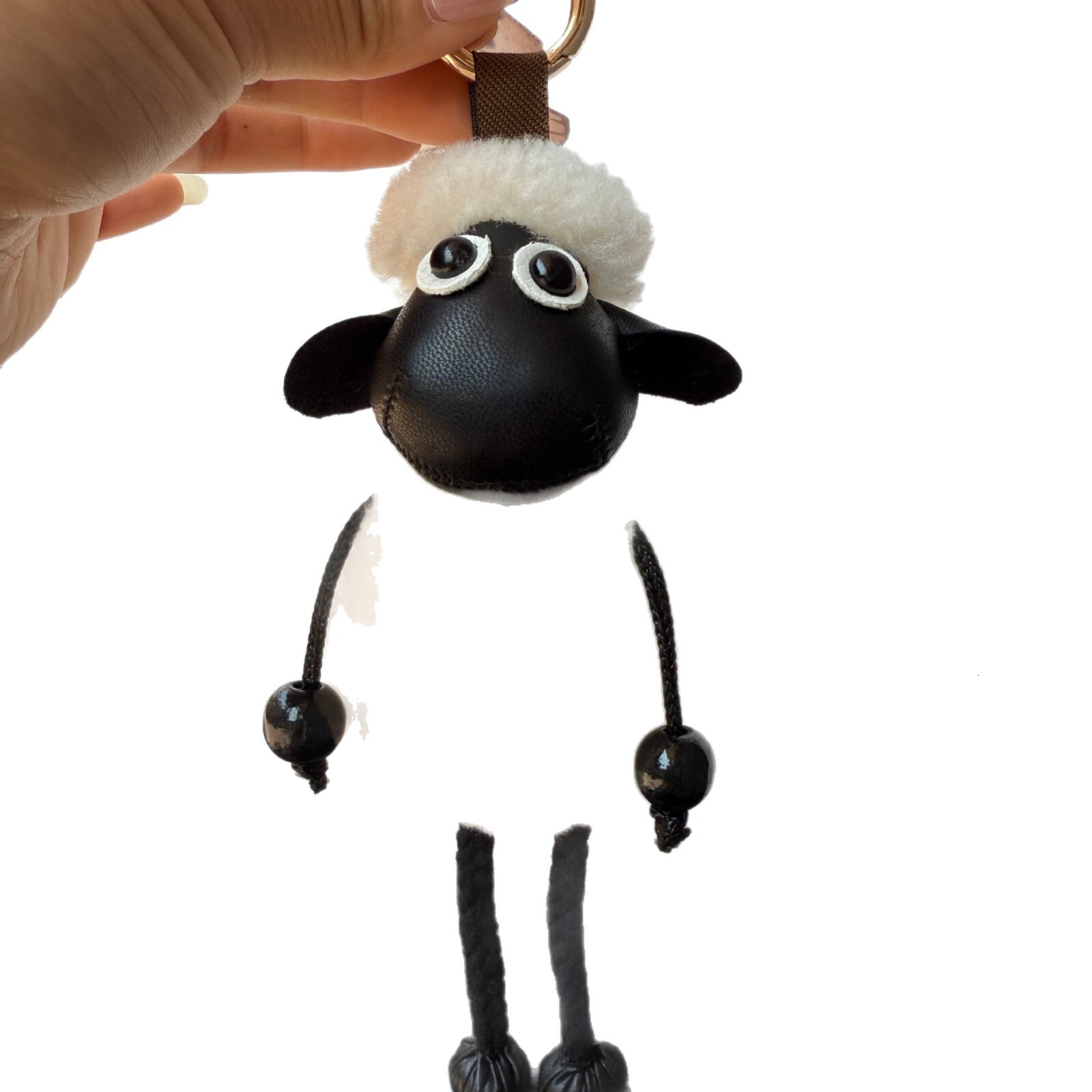 Retro Y2K Purse Accessory Wool The Sheep Car Keychain Pendant Backpack Plush Decoration Fur Sheep Bag Pendant Toy