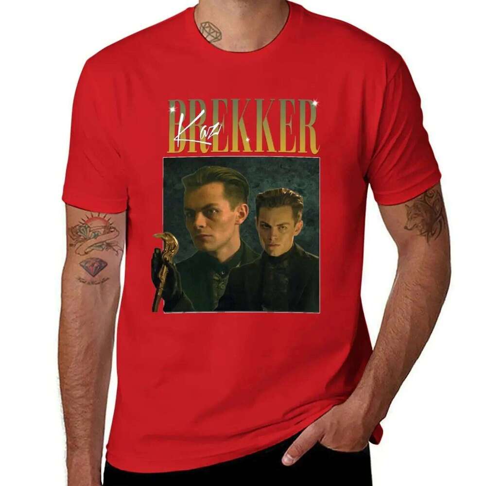 Kaz Brekker Shadow and Bone Six of Crows 90's Style Shirt T-Shirt plain cute tops vintage clothes heavyweight t shirts for men X260209