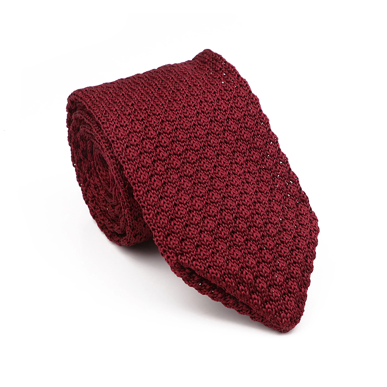 Mens Knitted Ties Classic Striped Skinny Necktie For Business Wedding Party British Style Necktie Winter Neck Wear Accessory 260208