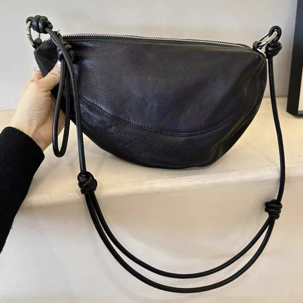 High End Casual Versatile One Shoulder Crossbody Soft Leather Crescent Underarm Bag Crossbody Bags for Women Handbags for Women 260130
