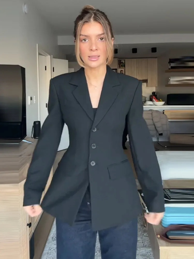 Elegant Womens Blazer Suit Sheer Pants Set Fashion Slim Fit Coat Jacket Formal Office Female 2026 Outerwears Casual Outfit 260120