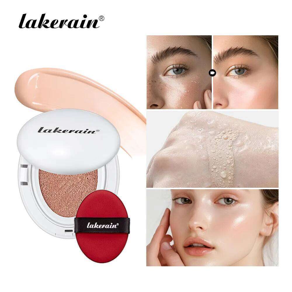 Glow CC Cream Cushion Natural Concealer Whitening Long-lasting Moisturizing Oil Control Foundation Face Base Makeup Cosmetic 26L0209