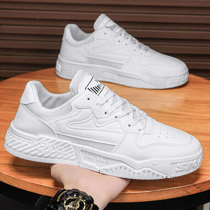 Autumn Thick Sole Height Increasing Waterproof Non-Slip Black and White Panda Sports Casual Shoes Men's Youth Fashion Sneakers