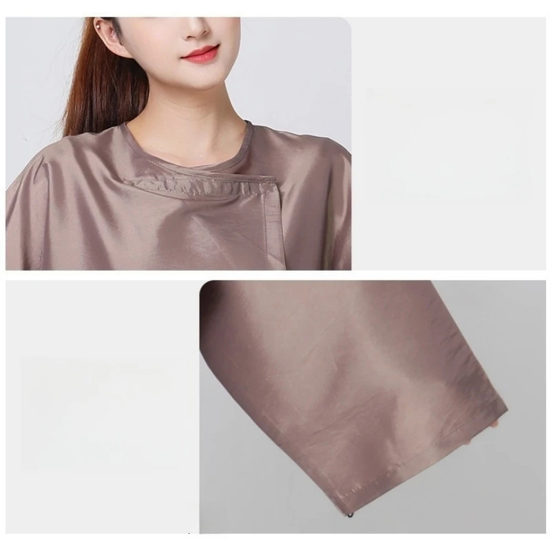 Lengthening Hairdressing Gown Hair Salon Hair Cutting Cloth Not Stick Hair Clothing Barber Smock Hairdresser Robe Haircut Cape 260203