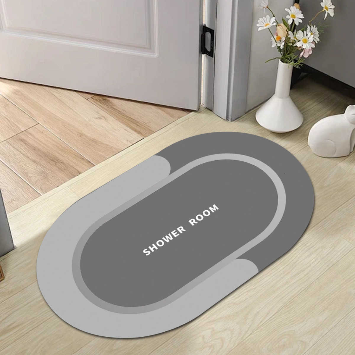 Light Luxury Diatomaceous Earth Mat Home Soft Mat Bathroom Non-Slip Absorbent Mat Entrance Door Mat Bathroom Non-Slip Mat S260207