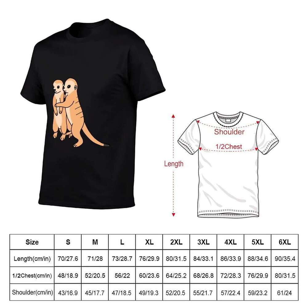 Meerkats anime shirts oversize t shirt custom print T-Shirt X260209