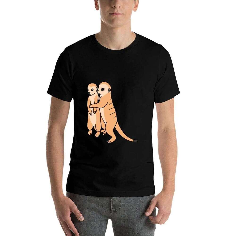 Meerkats anime shirts oversize t shirt custom print T-Shirt X260209