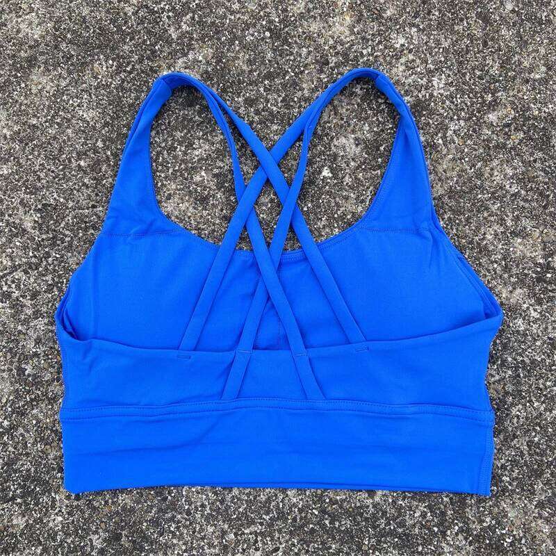 Women Sports Bra Gym Cross Yoga Crop Top Vest High Support Fitness Bralette Push Up Tight Soft Underwear With Chest Pad 26Y0209