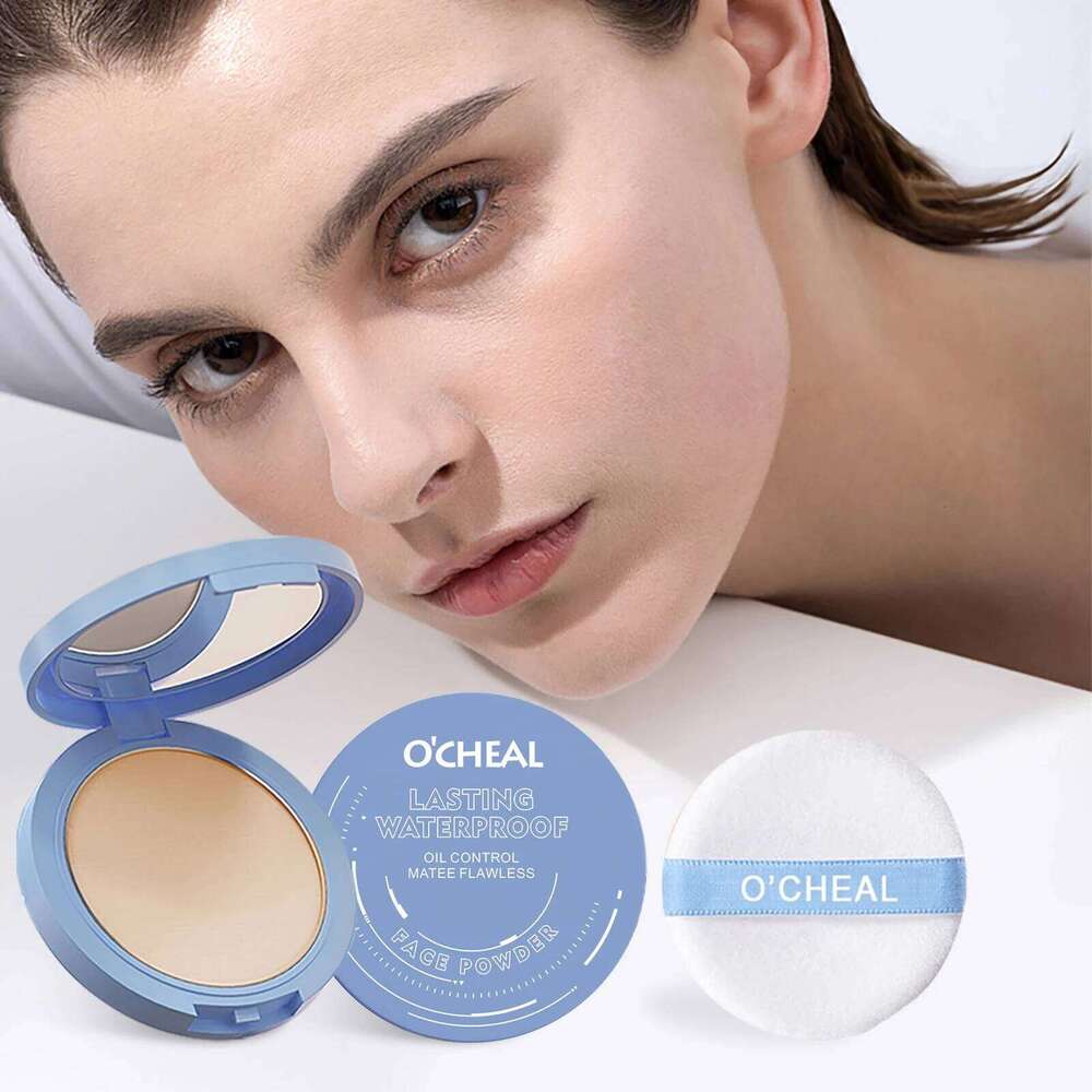Ocheal Matte Setting Oil-control Lightweight Radiant Foundation Pressed Powder Face Full Coverage Makeup Cosmetic 26L0209