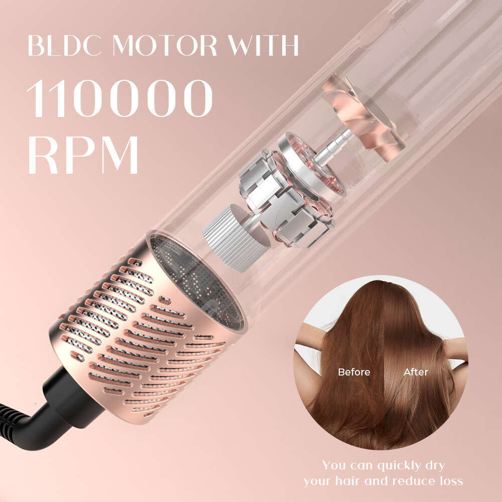 Famous Brand Cross Border Multifunctional In Massage Straightening Comb Curling Hair Dryer Negative Ion Automatic Rotating Hot Air CKS
