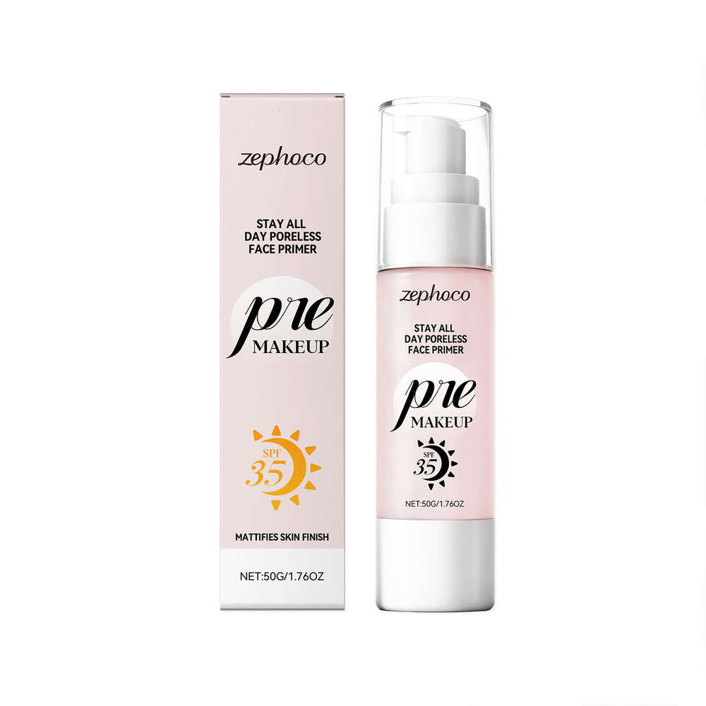 Zephoco Protective Moisturizing Primer Makeup Base Natural Fit Hydrating Suitable for Various Skin Types