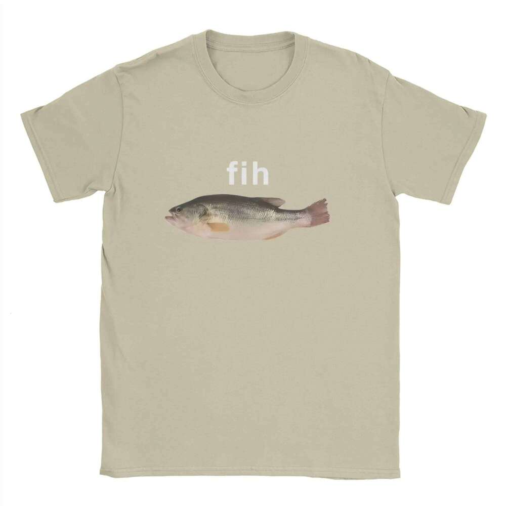 Fih Fish Meme T Summer for Tee Shirt Funny Clothing Harajuku Sleeve Casual Aesthetic Clothes X260209