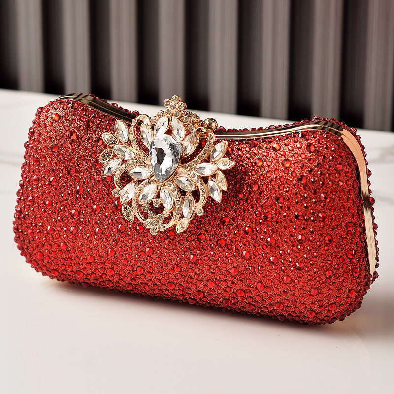 Luxury Rhinestone Evening European And American Party Dress Clutch Noble Cheongsam Women's Banquet Bag