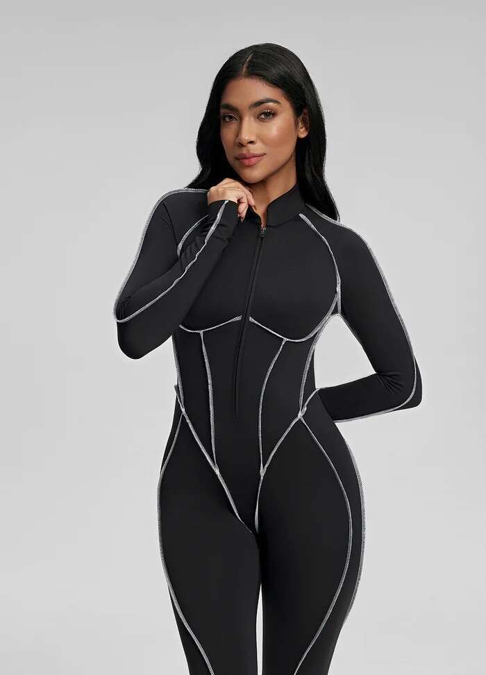 Sports Fitness Split Design One-piece Hot Girl Tight-fitting Yoga Suit with Chest Pad Breathable Amazon Dropshipping