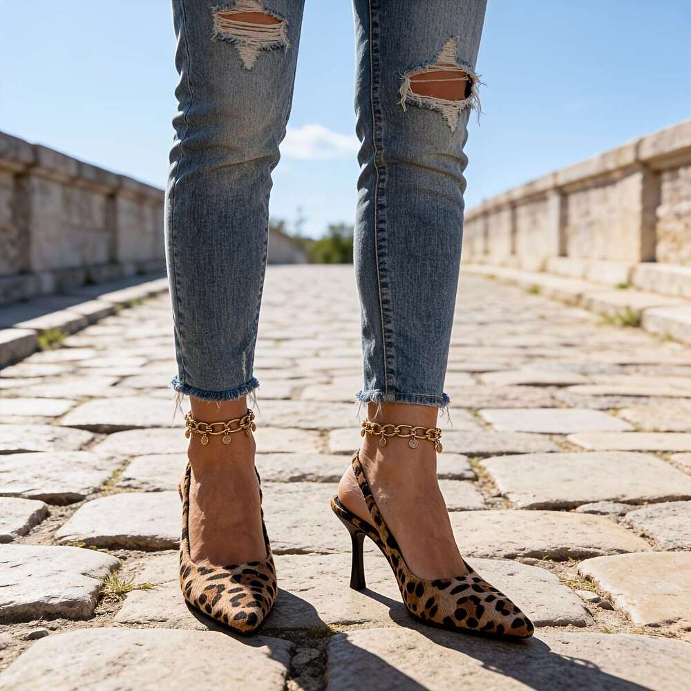 High Heel Pointed Toe Women S Large Size Slip On Elegant Sandals Women Shoes MOJIDASHU