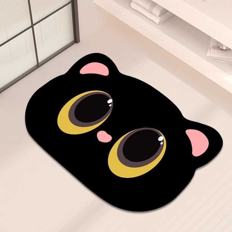 Cartoon Bathroom Mat Diatomaceous Earth Absorbent Mat Non-Slip Door Mat for Bathroom Entrance Washroom No-Wash Carpet Door Mat S260207