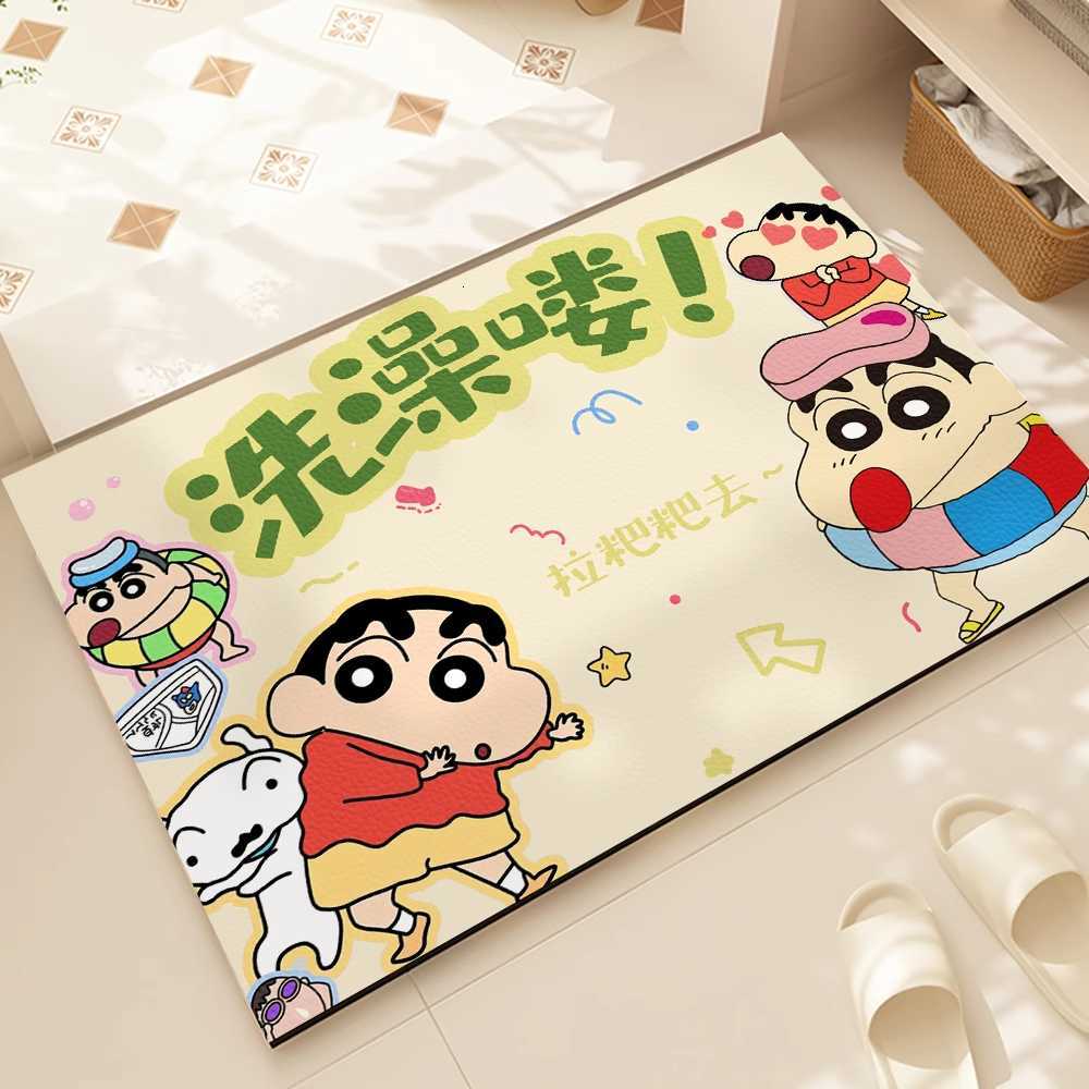 Bathroom Non-Slip Mat Absorbent Quick-Dry Door Mat Household Dirt-Resistant Easy-Care Soft Diatomaceous Earth Mat S260207