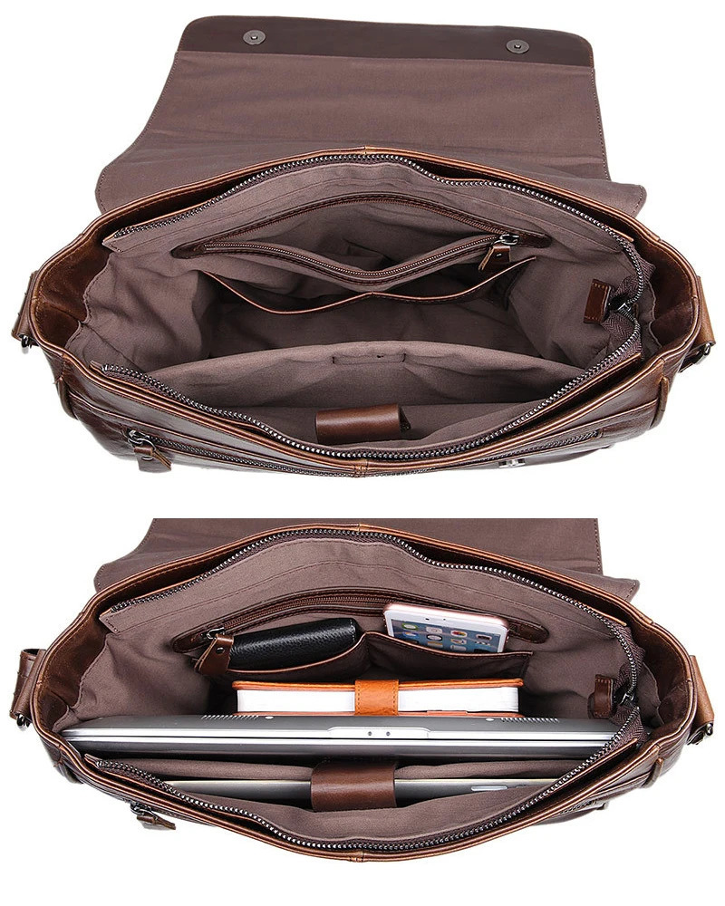 Fashion High Class OilWaxed Genuine Leather Shoulder Bag men Messenger Male Crossbody Sling Leisure Satchel 260208