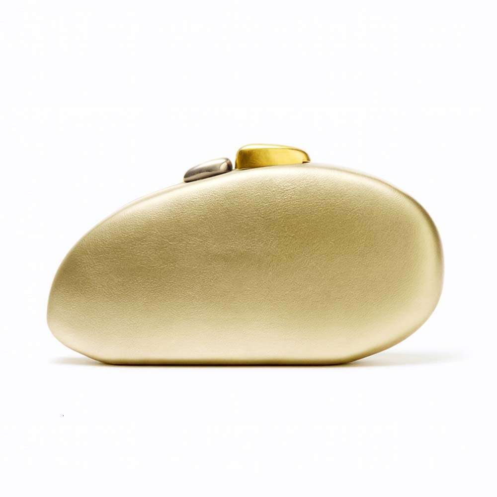 Clutch Bag Women's Foreign Trade Cross-Border European And American New Single Shoulder Crossbody Studded Unique Shape Evening Clutch Bag