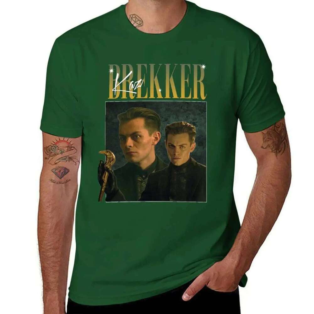 Kaz Brekker Shadow and Bone Six of Crows 90's Style Shirt T-Shirt plain cute tops vintage clothes heavyweight t shirts for men X260209