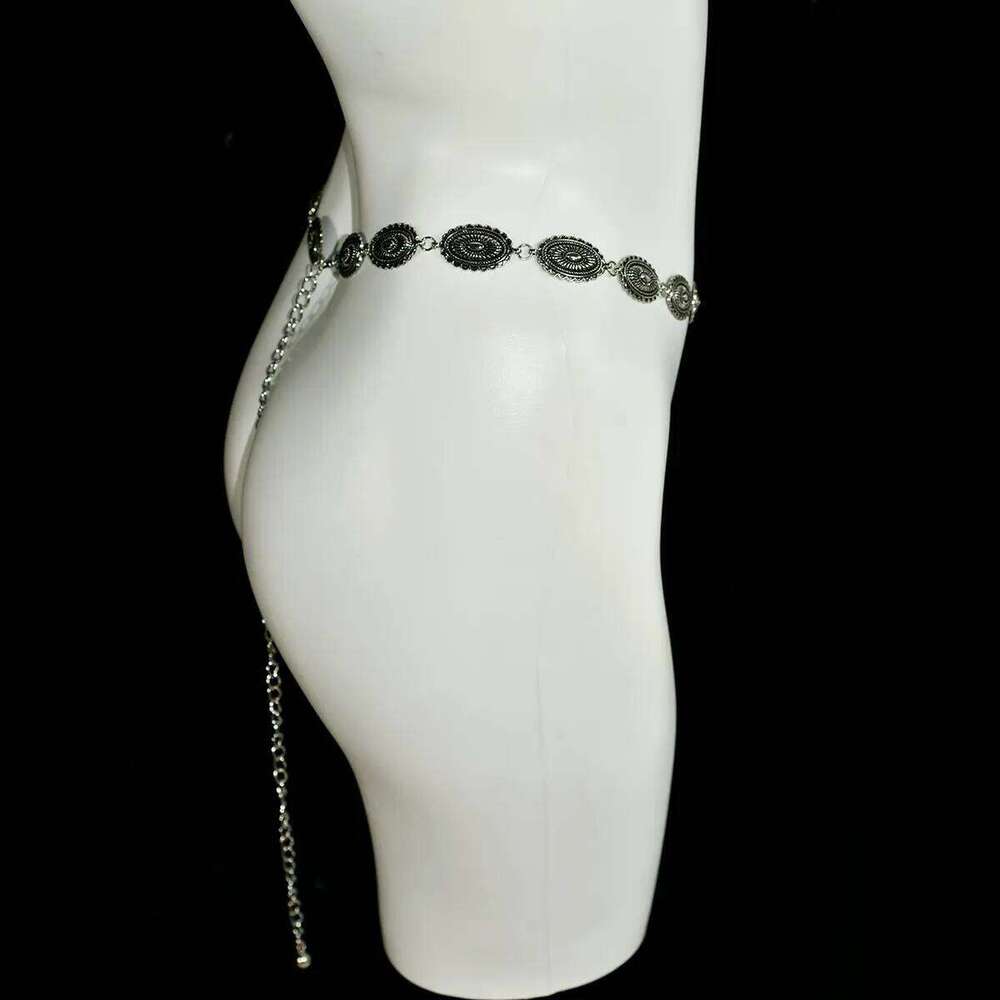 Metal Belt Small Retro Design Make-Up Lady Popular Beach Holiday Body Chain Birthday Party Clothing Waist Accessories X260209