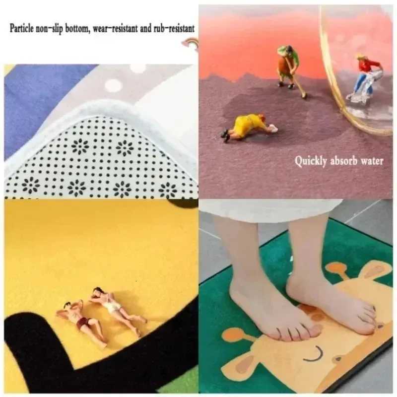 Welcome Sweet Home Pattern Printed Floor Mat Door Mat Entrance Carpet Bathroom Absorbent Non Slip Mat Kitchen Door Mat S260207