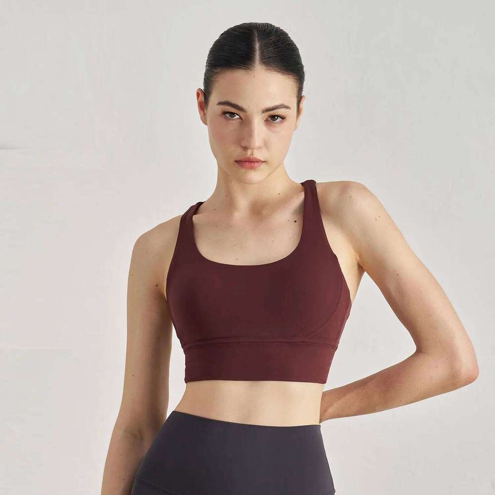 Solid Color Women Cross Fitness sport Bra high strength Tight Top Comprehensive Training Gym Yoga Underwear With Chest Pad 26Y0208