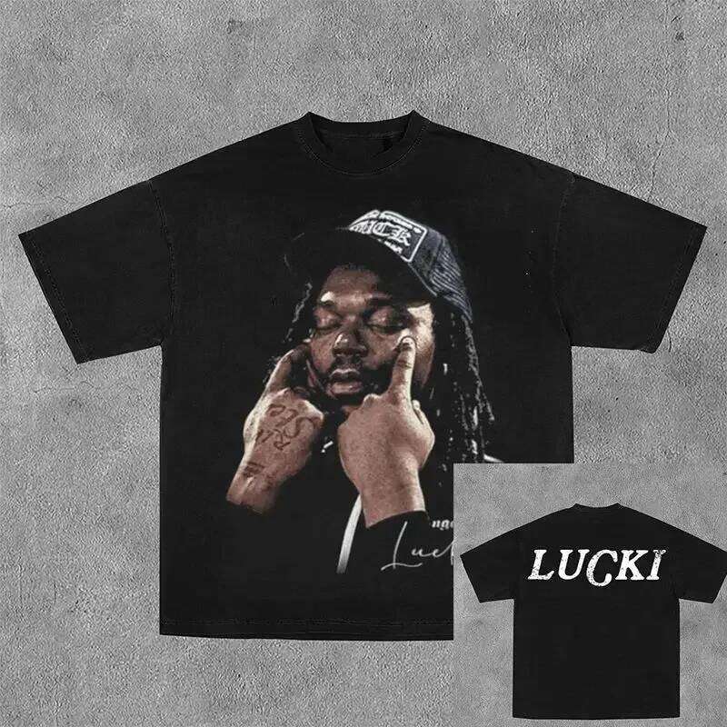 Y2k New Cotton T-shirt Men's and Women's Portrait Printed Harajuku Hip-hop Rock Street Fashion Couple Oversized TShirt X260209