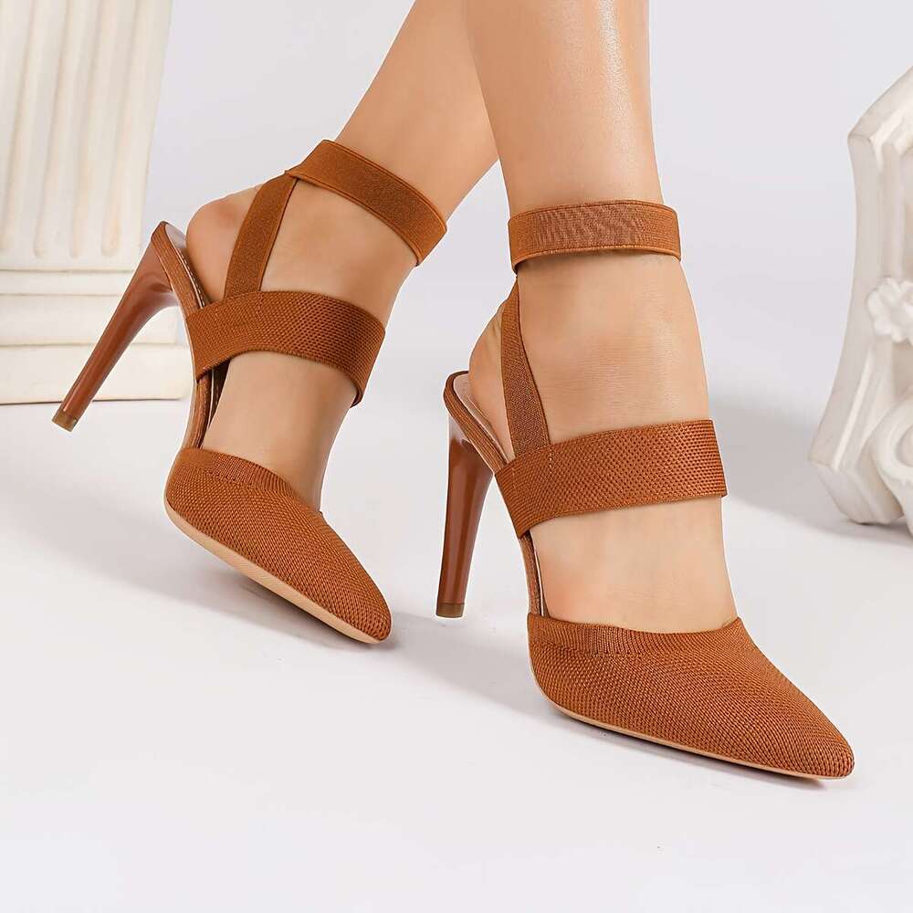 Stylish Summer Pointed Toe Slip On High Heels Elegant Breathable Versatile Women S Sandals For A Chic Look Women Shoes MOJIDASHU