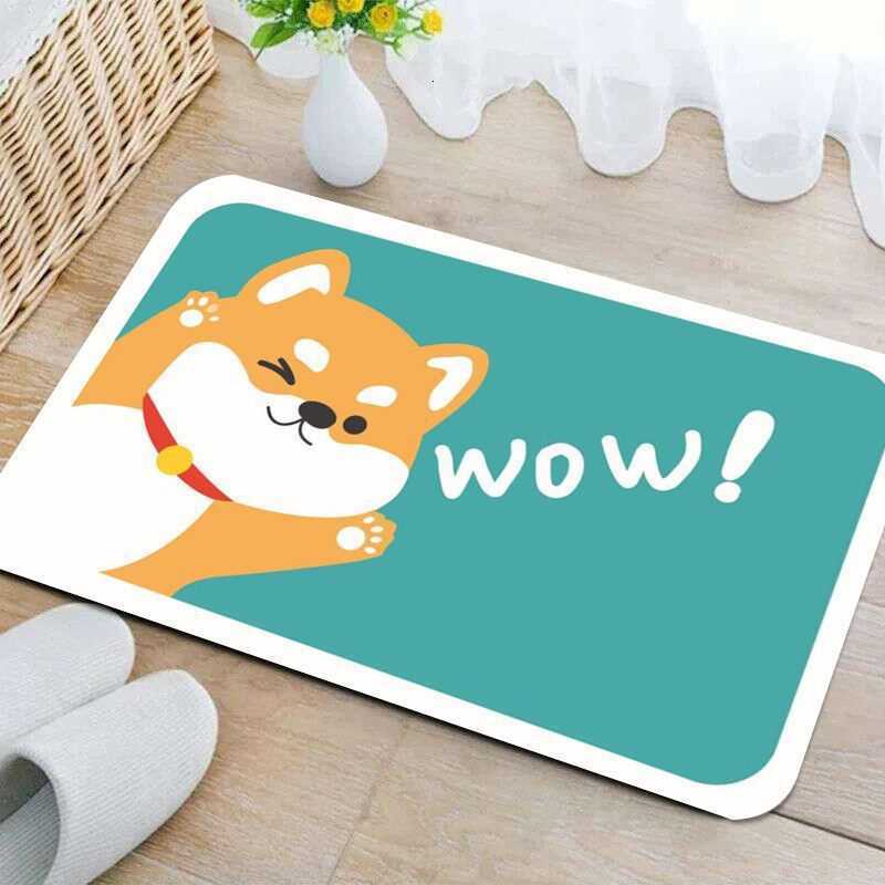 Cute and Adorable Entryway Decorative Floor Mat for Home Dirt-resistant and Easy to Clean Diatomite Mat for Kitchen and Balcony S260207