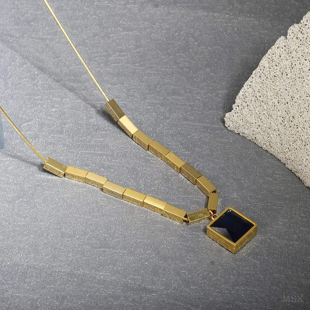Delicate Stainless Steel Pendant Necklace 260124